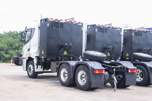Carga rápida Fácil de conducir Conducción de camiones tractores EV 6x4 eléctricos puros de nueva energía