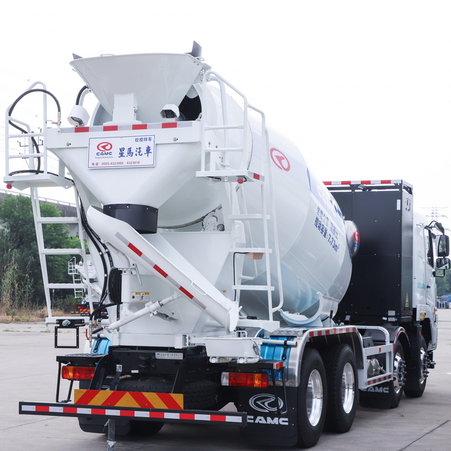 2023 Nuevo cemento de cemento de cement eléctrico Camc Camc de concreto eléctrico Cemento 8x4 M7 Camión de mezcladores