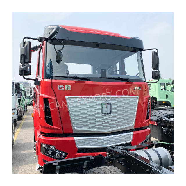 China New CAMC Brand X7E Red 4*2 Camión volcado eléctrico/EV para carga