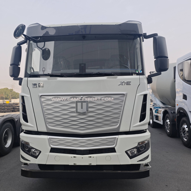 Vehículo hormigonera eléctrico ecológico CAMC X7E 8x4 con volante a la izquierda