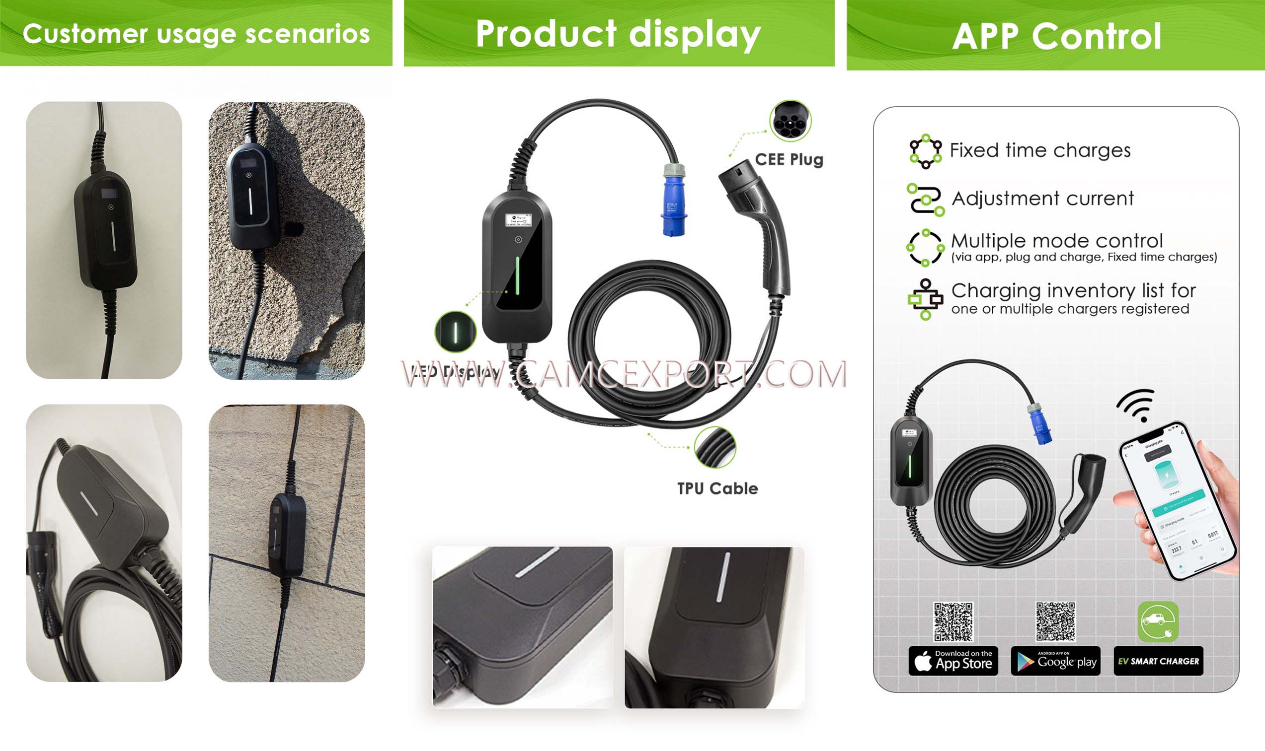 Introducci&oacute;n al cargador de veh&iacute;culo el&eacute;ctrico port&aacute;til AC 7kw