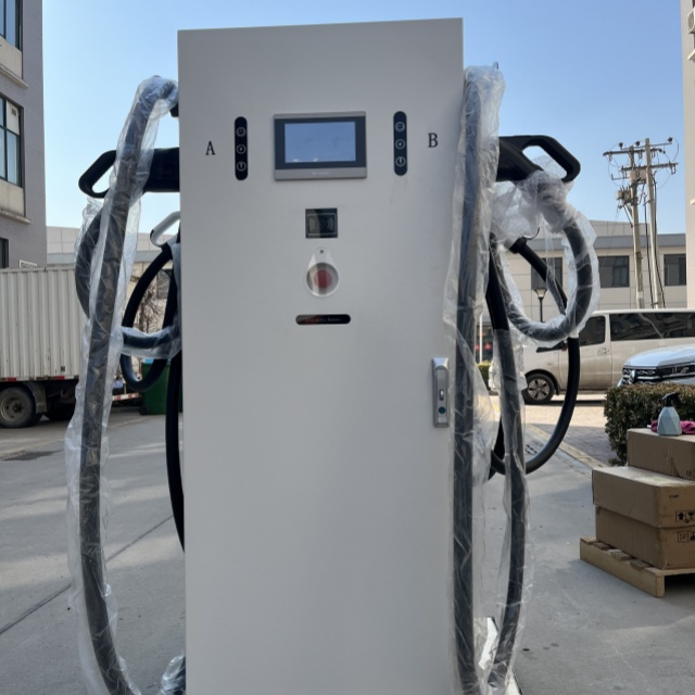 Cargador de vehículo eléctrico con conector de carga dual DC 60kw 80kw 120kw