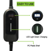 Cargador de vehículo eléctrico portátil con conector de carga único de CA 7kw