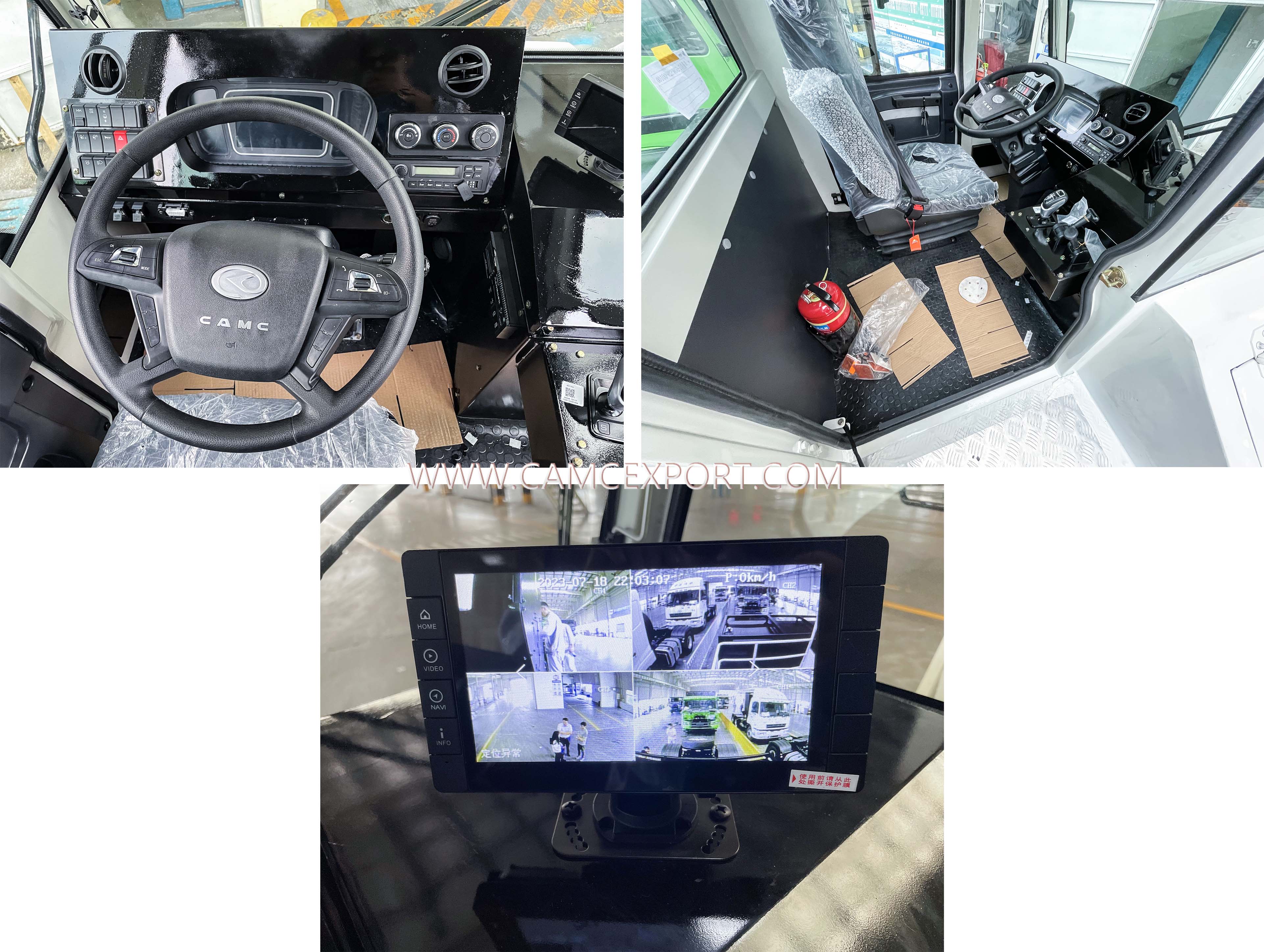 Interior del tractor de muelle CAMC2