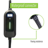 Cargador de vehículo eléctrico portátil con conector de carga único de CA 7kw