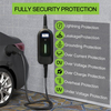 Cargador de vehículo eléctrico portátil con conector de carga único de CA 7kw